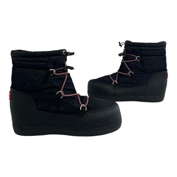 Hunter Women's Size 7 Original Short Quilted Waterproof Platform Snow Boots - Picture 5 of 8